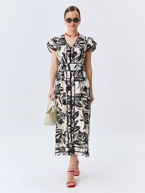 Платье с флоральным принтом