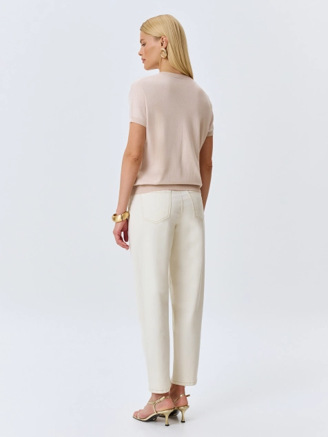 Вязаный джемпер с деликатным люрексом