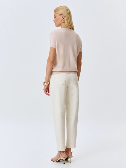 Вязаный джемпер с деликатным люрексом