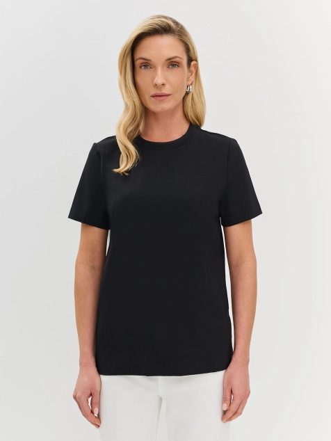 Базовая футболка из хлопка и модала