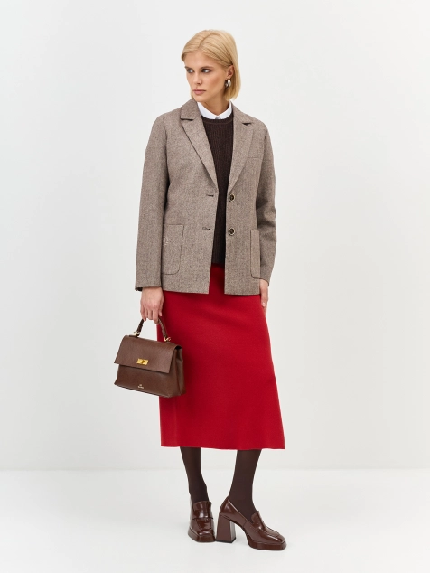 Жакет из шерстяного твида