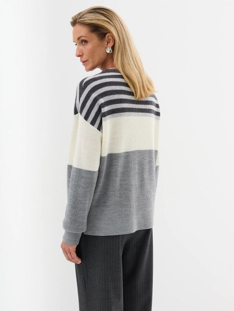 Джемпер в стиле color block