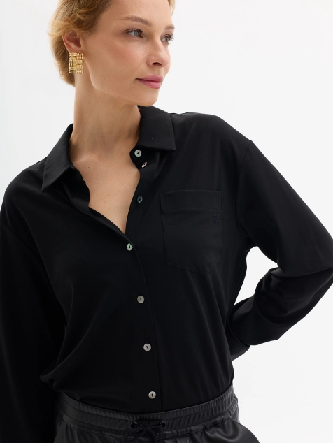 Элегантная блузка с шелком