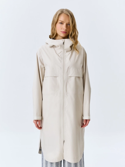 Свободный плащ с капюшоном