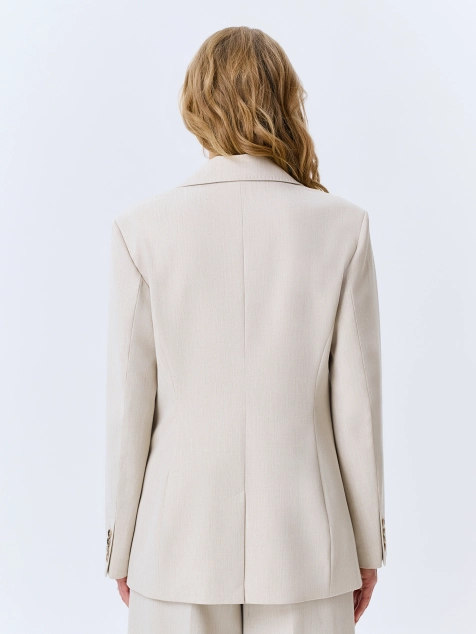 Однобортный жакет из смесовой вискозы