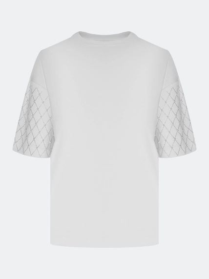 Футболка с мерцающим декором