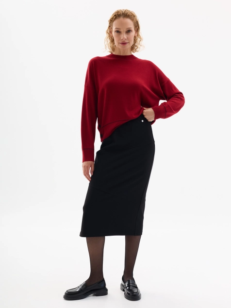 Трикотажная юбка-карандаш