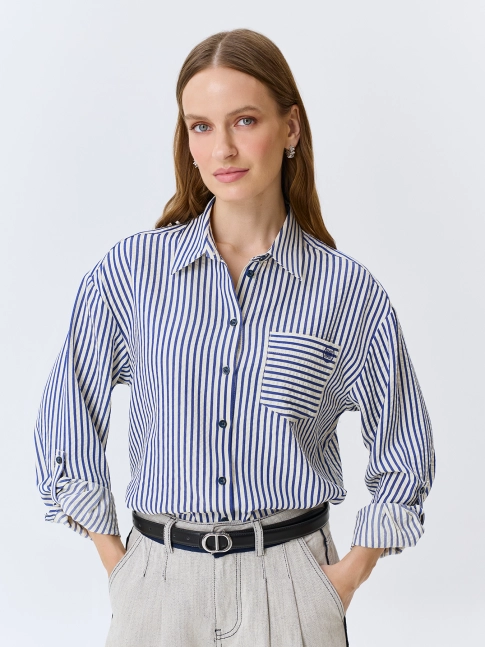 Блузка в тонкую полоску