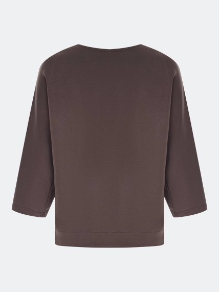 Джемпер из модала с драпировкой