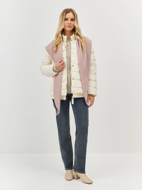 Вязаная косынка с ангорой