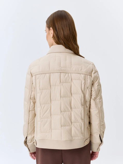 Стеганая куртка на натуральном утеплителе