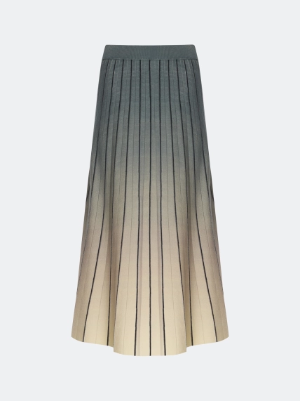 Вязаная юбка с градиентным принтом