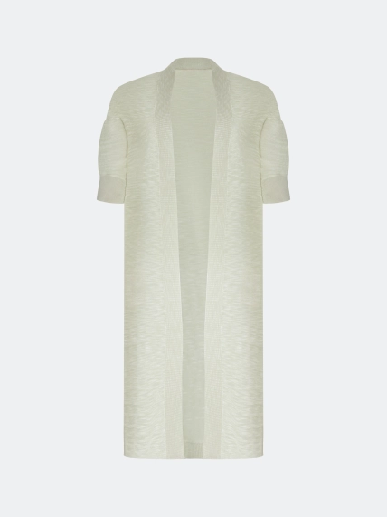 Длинный ажурный кардиган