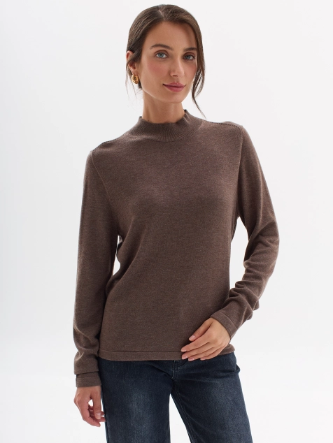 Базовый джемпер из высококачественной пряжи