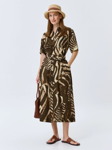 Платье-рубашка в стиле "Сафари"