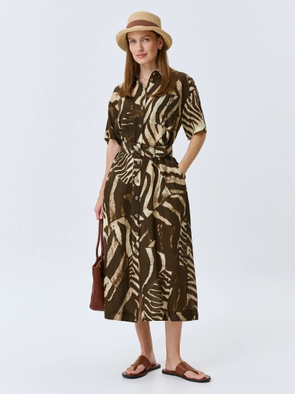 Платье-рубашка в стиле "Сафари"