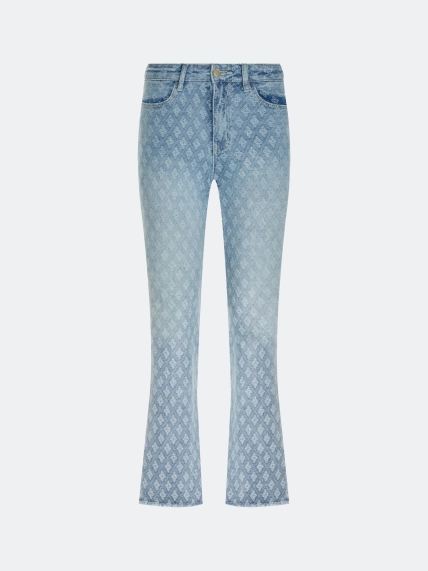 Джинсы Boot cut из жаккардового денима