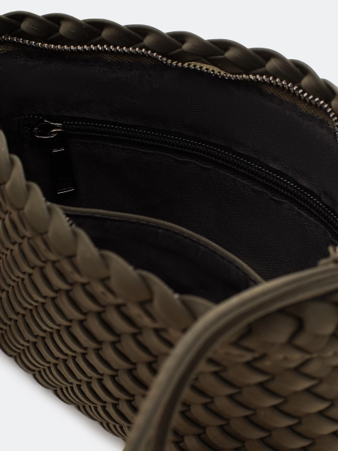 Сумка с геометрическим плетением