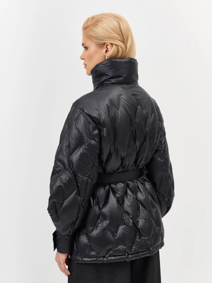 Куртка на натуральном утеплителе с асимметричной застежкой