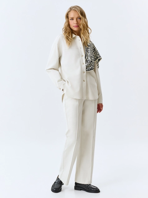 Жакет-рубашка из трикотажа