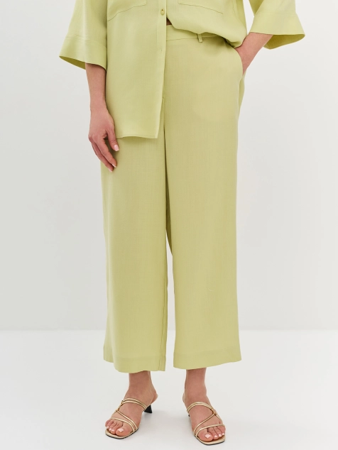 Брюки-кюлоты из 100% тенселя