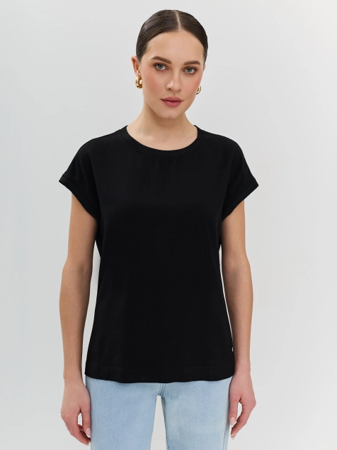 Свободный топ из вискозного шелка