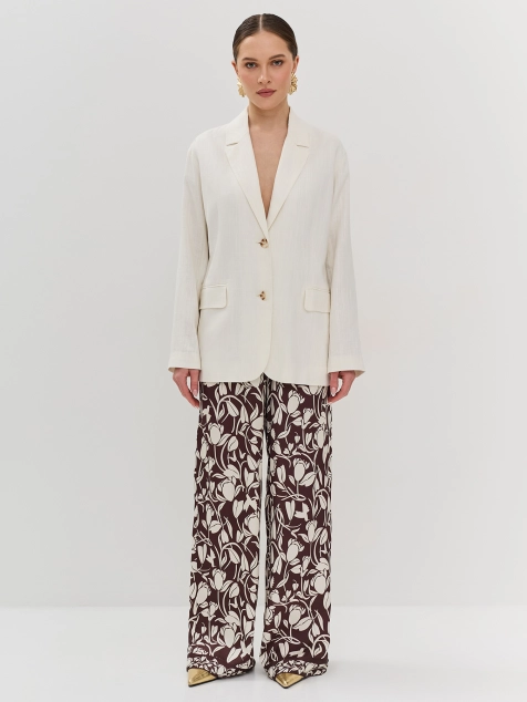 Жакет из смесового льна