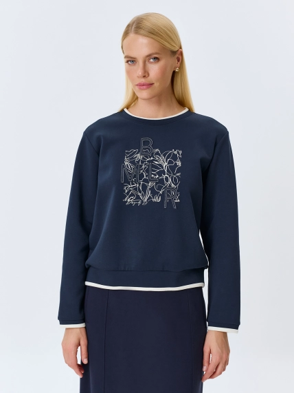 Свитшот с графичным принтом