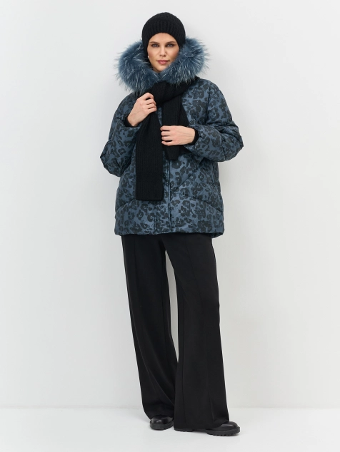 Вязаный шарф с шерстью