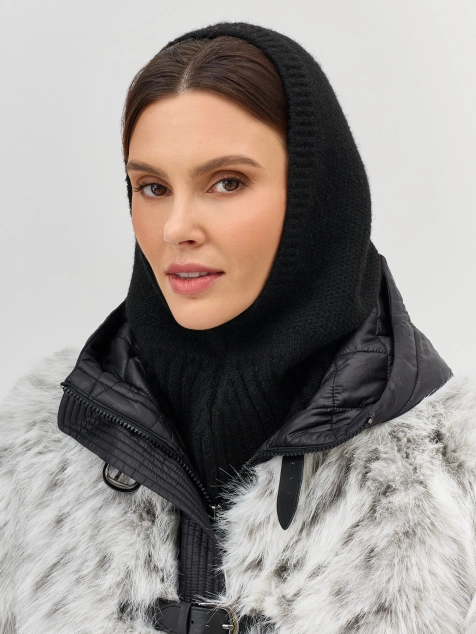 Мягкий капор с шерстью