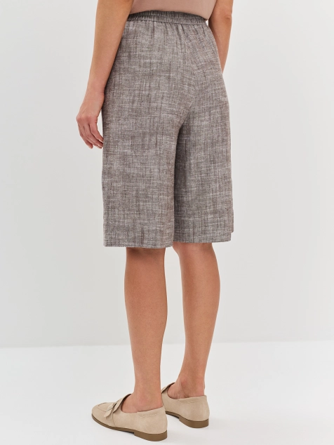 Шорты из смесового льна