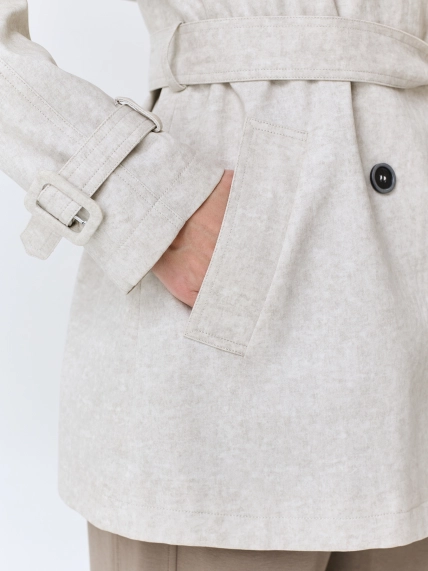 Укороченный тренч из 100% хлопка