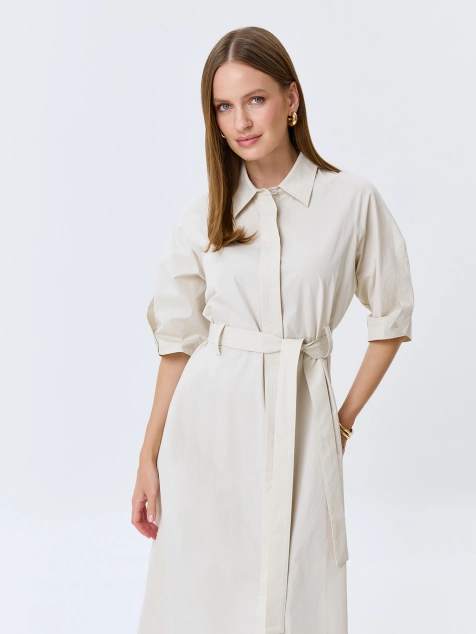 Платье-рубашка из 100% хлопка