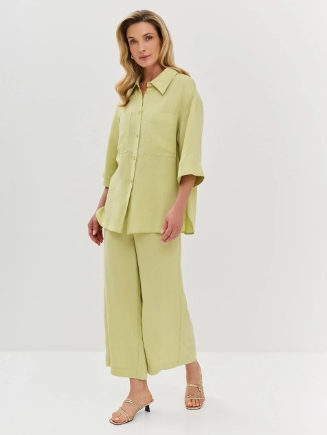 Брюки-кюлоты из 100% тенселя