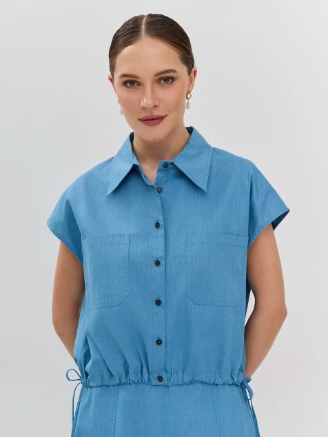 Укороченная блузка из 100% хлопка