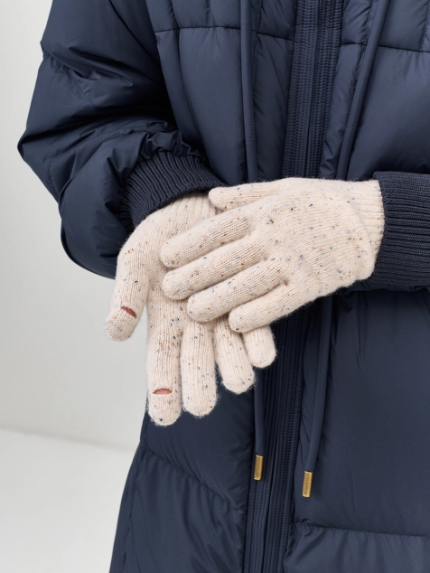 Вязаные перчатки из 100% шерсти