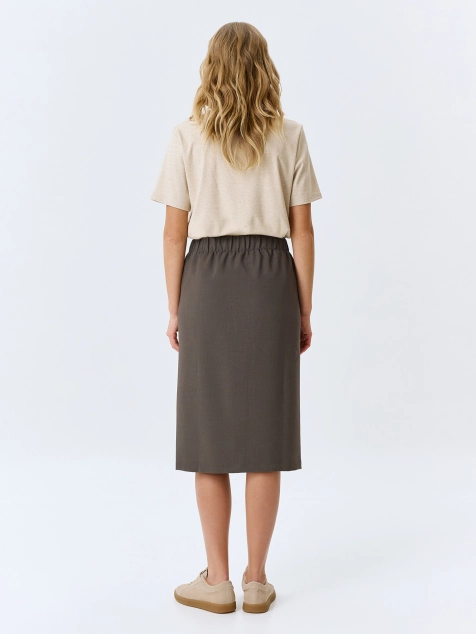 Юбка-миди на молнии