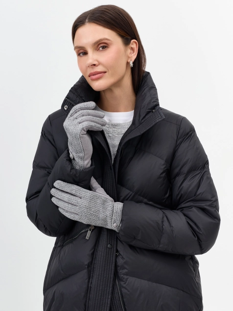 Комбинированные перчатки с хлястиками