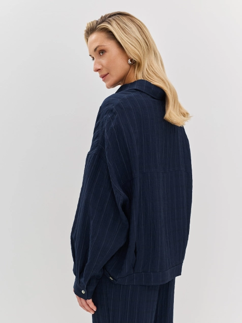 Фактурная блузка из тенселя