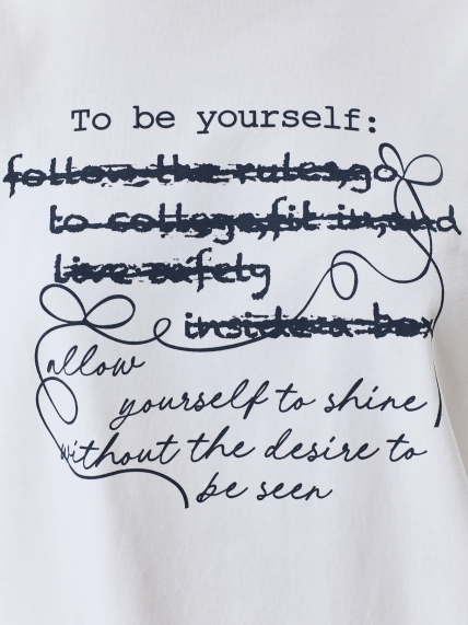 Футболка с шрифтовым принтом