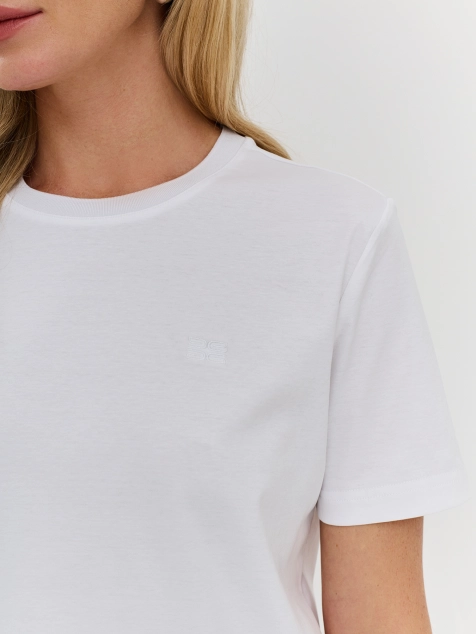 Базовая футболка из мерсеризованного хлопка