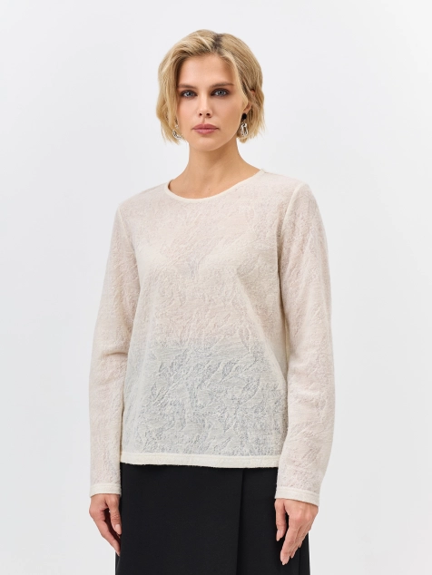 Ажурный лонгслив