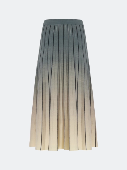 Вязаная юбка с градиентным принтом