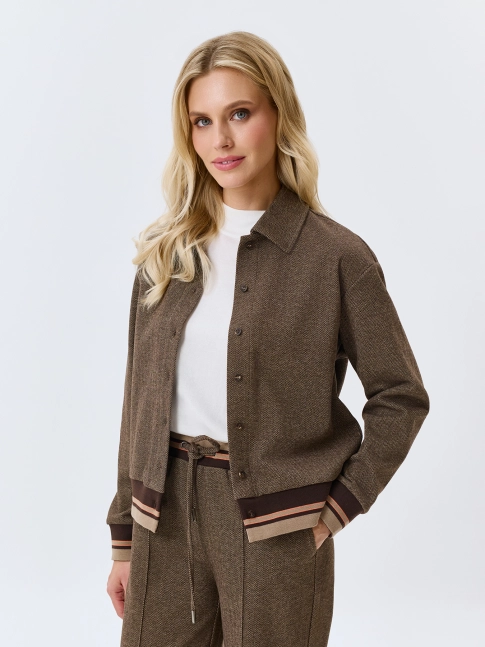Жакет с узором Herringbone