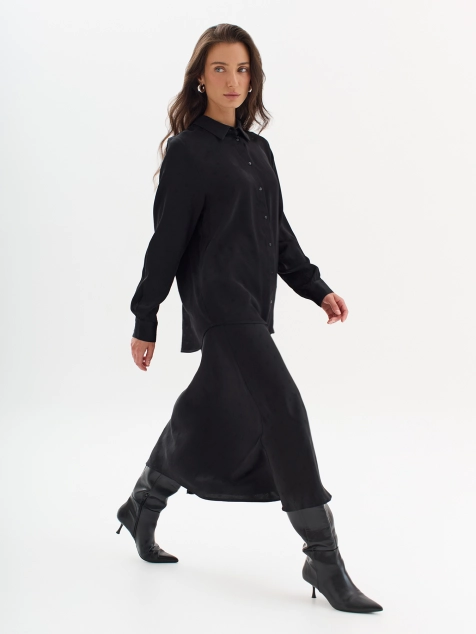 Элегантная юбка из 100% вискозы с жаккардовым узором