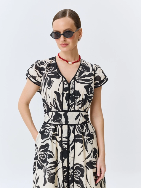 Платье с флоральным принтом