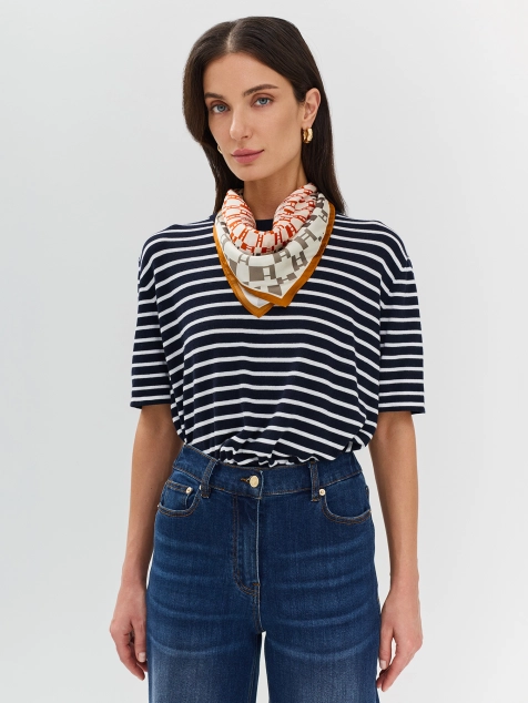 Шейный платок из натурального шелка