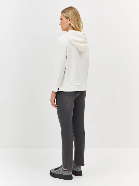 Графитовые джинсы с деликатной варкой