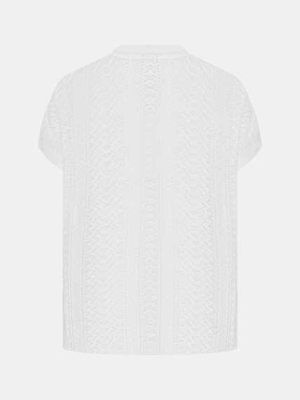 Ажурный вязаный джемпер 