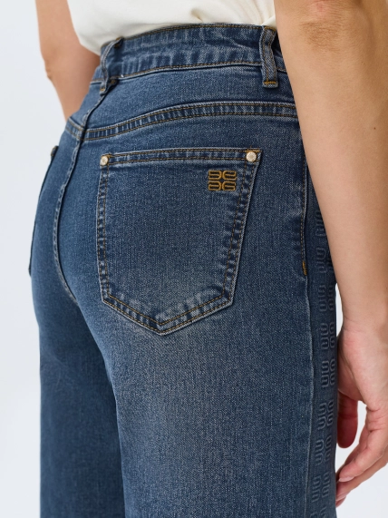 Джинсы Wide leg с акцентной варкой
